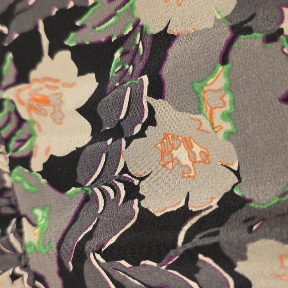 Rebecca Taylor Floral Silk Dress Size 6 - Picture 13 of 13